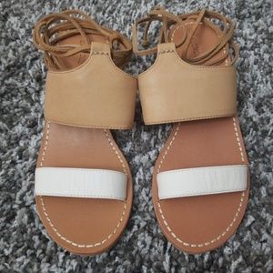 Soludos Block Heel Ankle Rope Sandals Size US 7.5